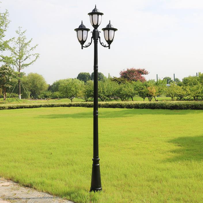 Klasiskais Lantern Post Lamp Used Street Light Poles With Fixtures