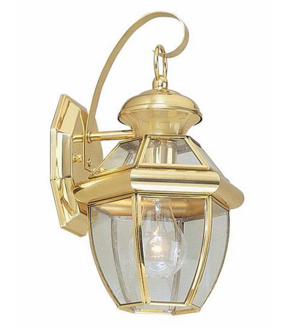 Antikālo vara sienu gaismas LED vara dekoratīvais lukturis ārpus tām polizēts Brass lampas gaismas