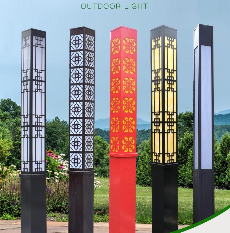 Square landscape lampa, led courtyard lamp, solar square lamp, street lamp